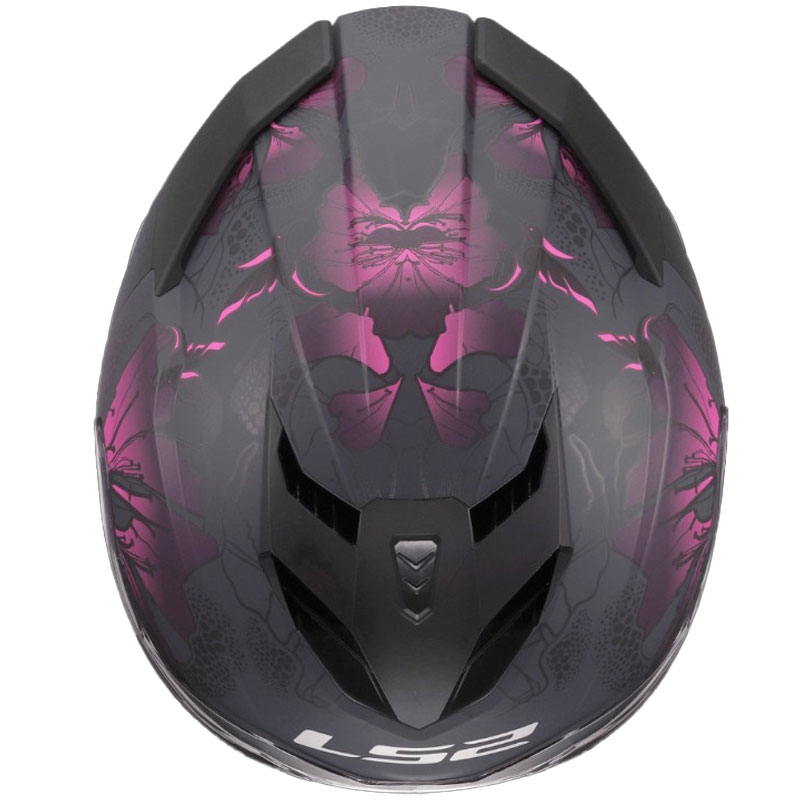 LS2 FF818 Storm III Burst integraal motorhelm zwart-roze