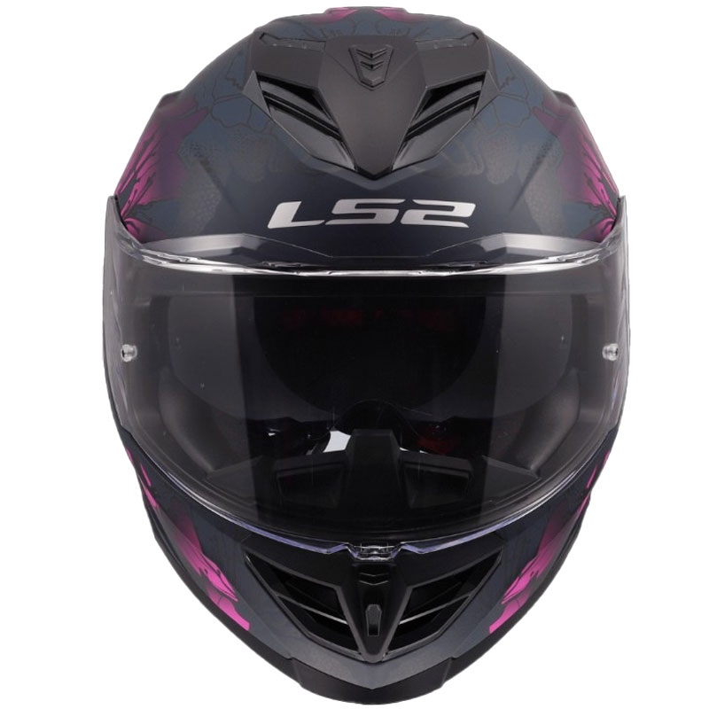 LS2 FF818 Storm III Burst integraal motorhelm zwart-roze