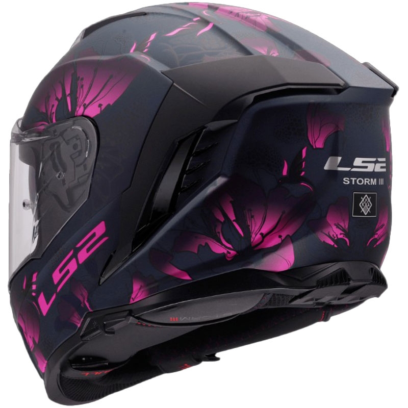 LS2 FF818 Storm III Burst integraal motorhelm zwart-roze