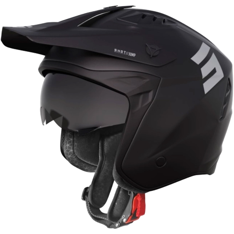 Motorfietshelm Shot Jump Zwart Mat