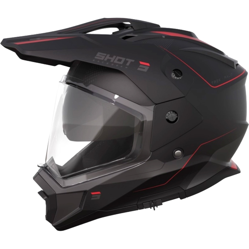 Enduro Helm Shot Trek Rally zwart-rood