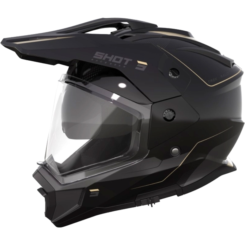 Enduro Helm Shot Trek Rally zwart en beige