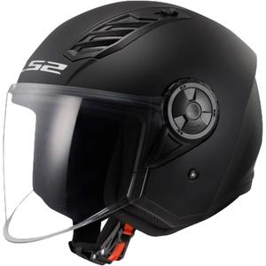 LS2 OF616 Airflow II Solid Matzwart Open Motorhelm