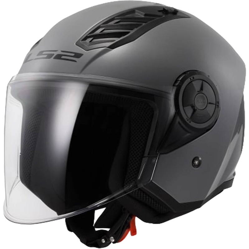 Open Motorhelm LS2 OF616 Airflow II Solid Nardo Grey