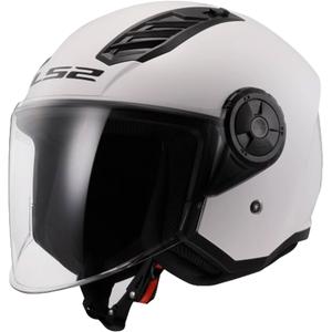 LS2 OF616 Airflow II Solid Gloss White Open Motorhelm