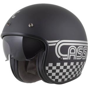 Cassida Oxygen 2.0 Rondo open face motorhelm mat zwart-zilver
