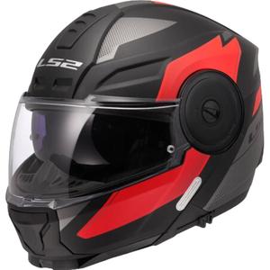 Opklapbare motorhelm LS2 FF902 Scope II Duria zwart-rood
