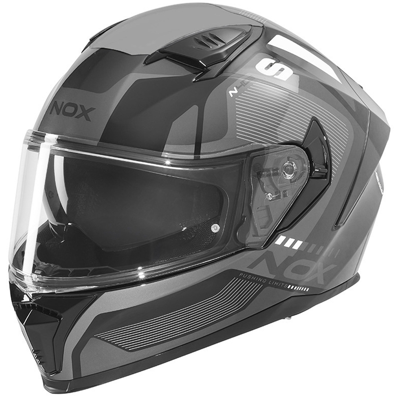 Integraal motorhelm NOX N402 Mentor zwart-wit