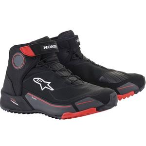 Alpinestars CR-X Drystar Honda Collectie zwart-rood-grijs motorlaarzen