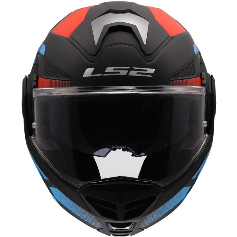 Opklapbare motorhelm LS2 FF901 Advant X Nova matzwart-rood-blauw