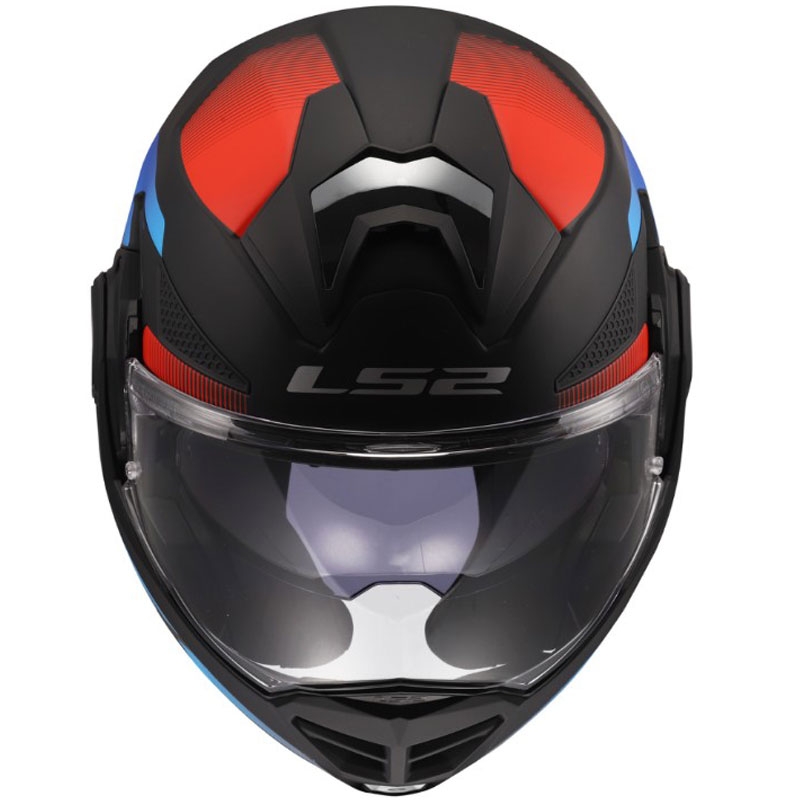 Opklapbare motorhelm LS2 FF901 Advant X Nova matzwart-rood-blauw