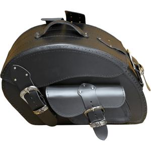 Leren motortassen RSA S162A zwart