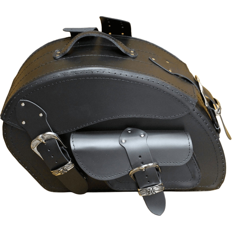 Leren motortassen RSA S162A zwart