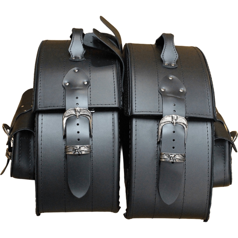 Leren motortassen RSA S162A zwart