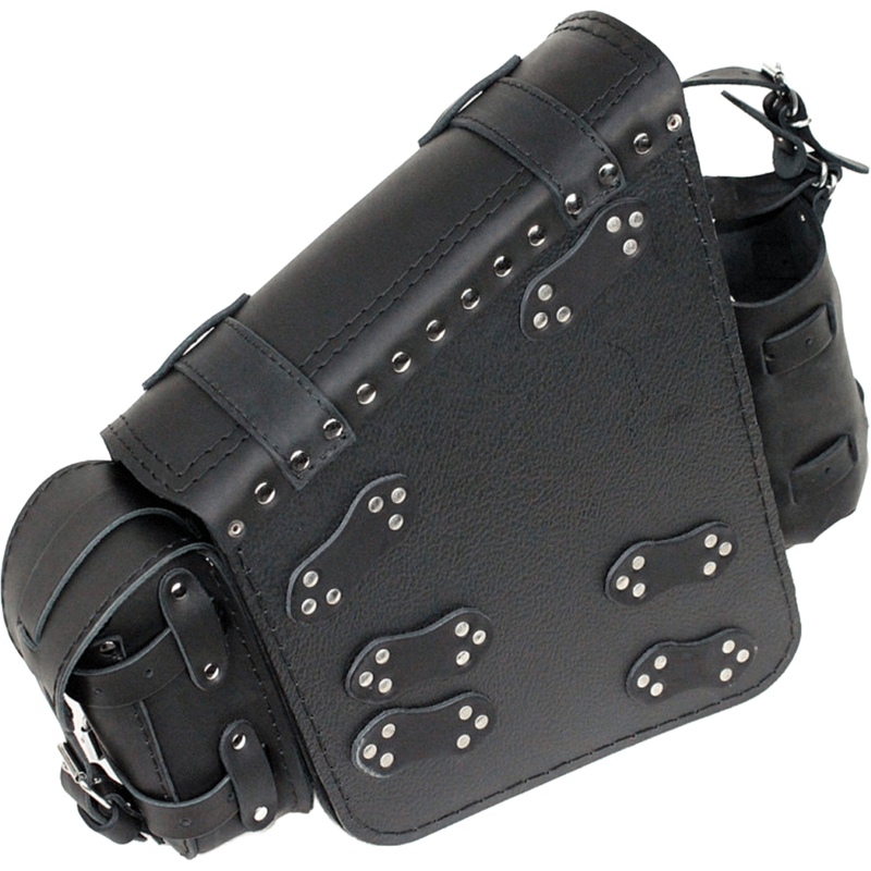 Leren motortas RSA S49 HD Softail zwart