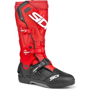 SiDi Crossair zwart met rode motorlaarzen