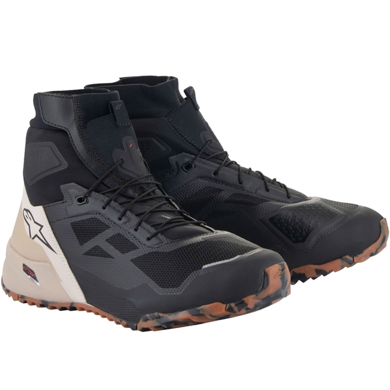 Alpinestars CR-1 zwart en lichtbruine motorlaarzen