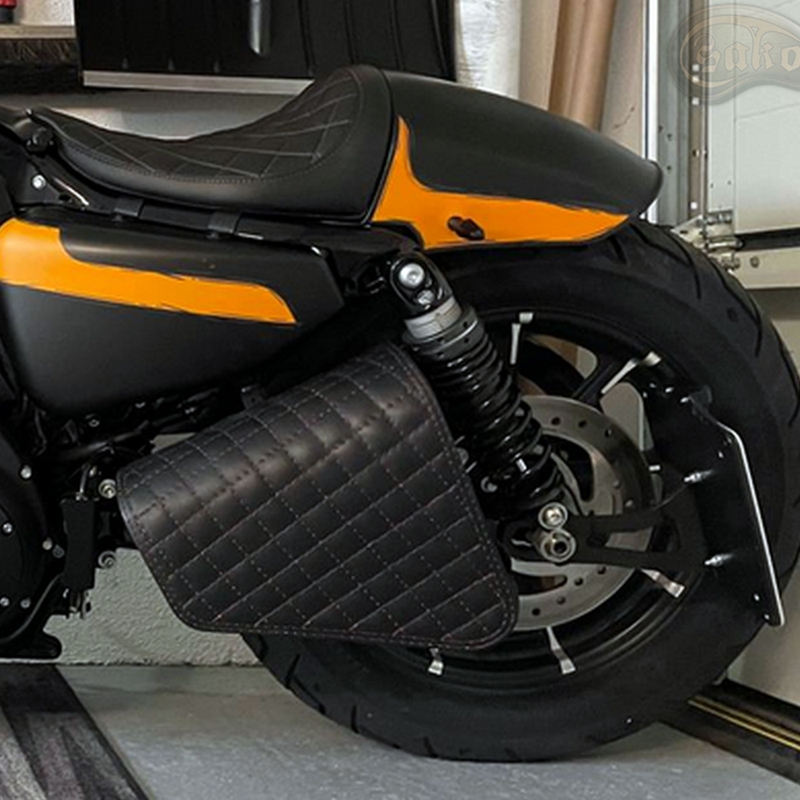 Leren motortas RSA S571 zwart