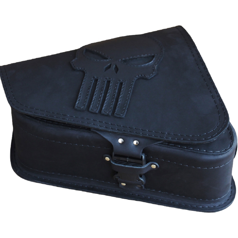 Leren motortas RSA S571 Punisher HD Sportster zwart