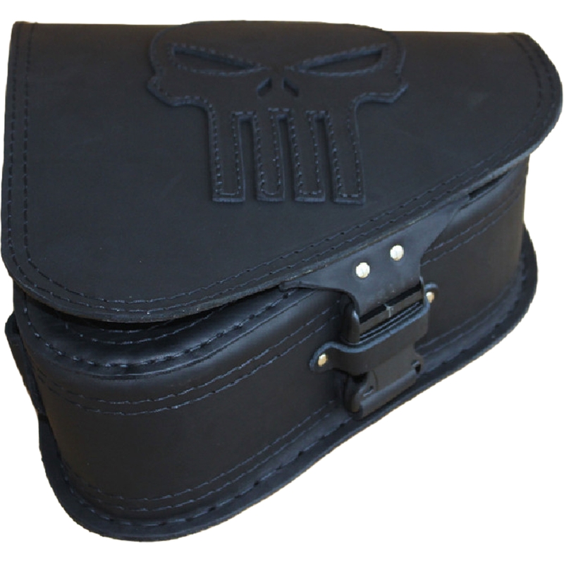 Leren motortas RSA S63 Punisher zwart