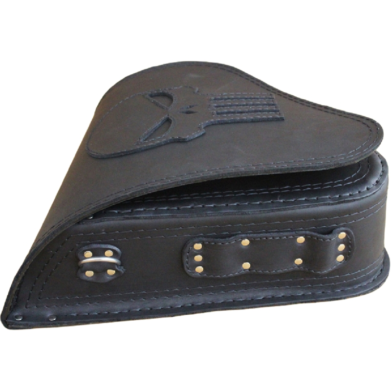 Leren motortas RSA S63 Punisher zwart