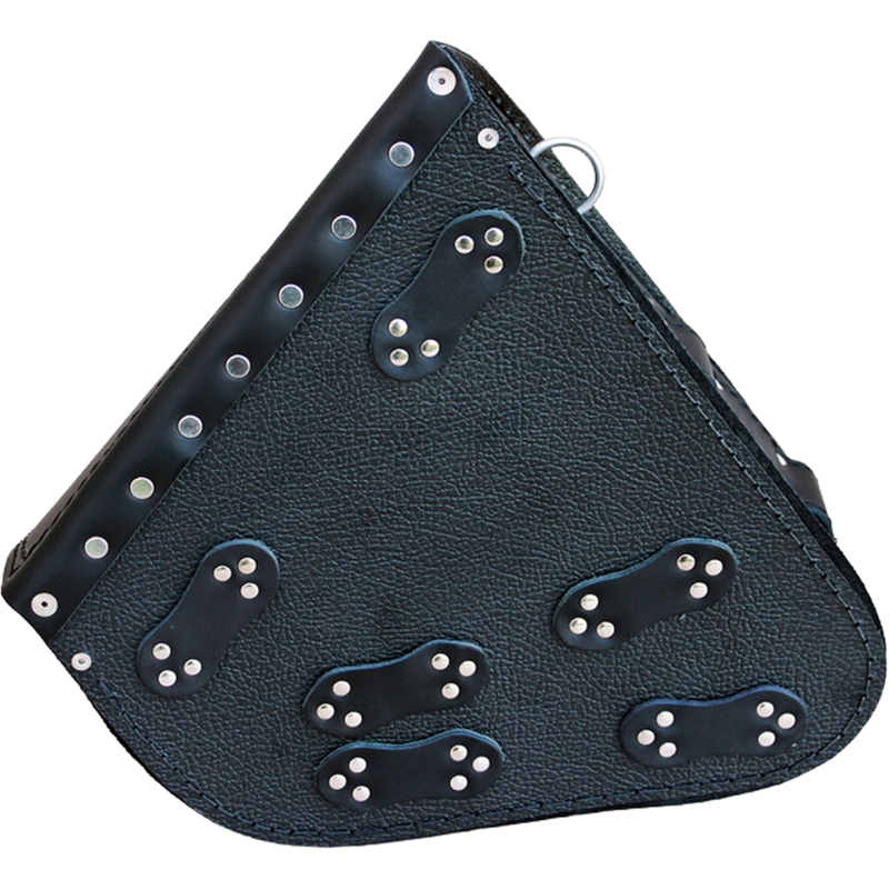 Leren motortas RSA S63 Skull HD Softail zwart