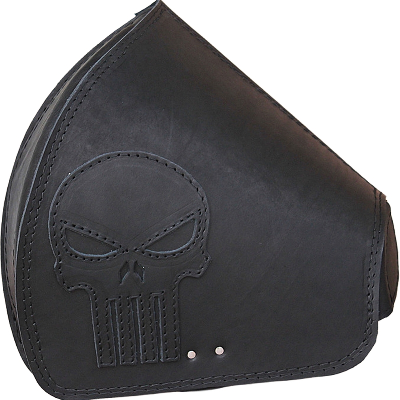 Leren motortas RSA S641 Punisher HD Softail zwart