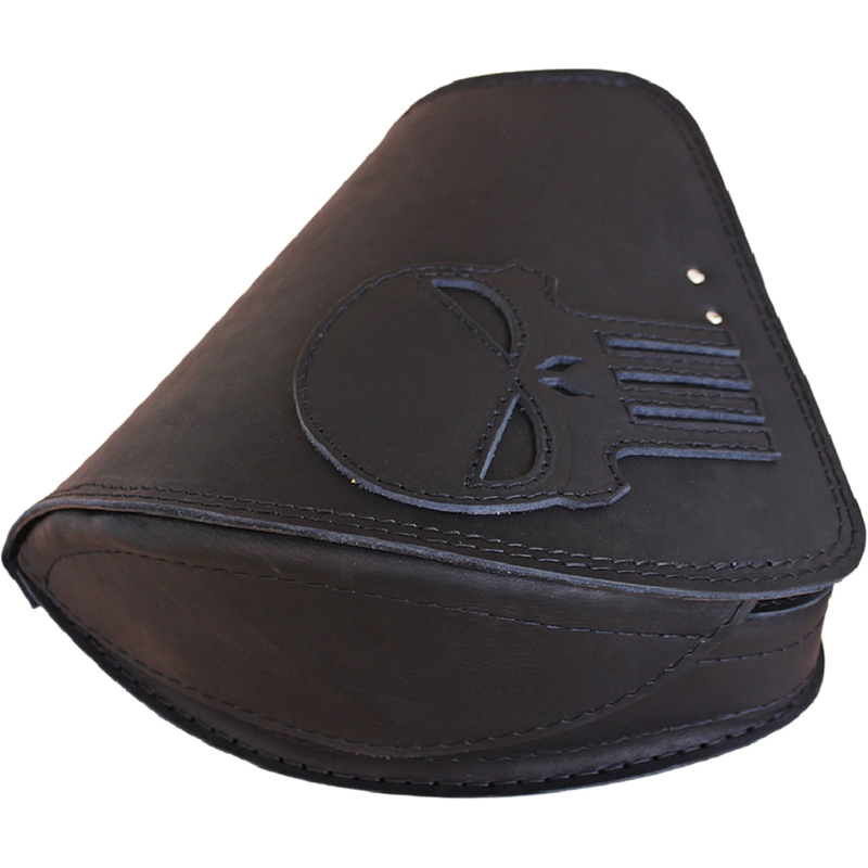 Leren motortas RSA S641 Punisher HD Softail zwart