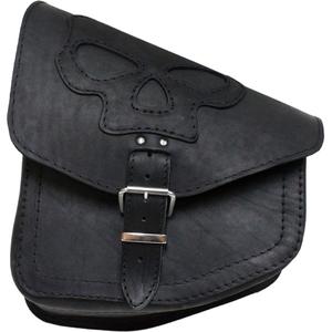 Leren motortas RSA S66 Skull HD Softail zwart