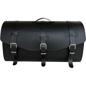 Leren motorkoffer met slot RSA K461 zwart