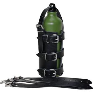 Leren flessenhouder RSA N14 zwart