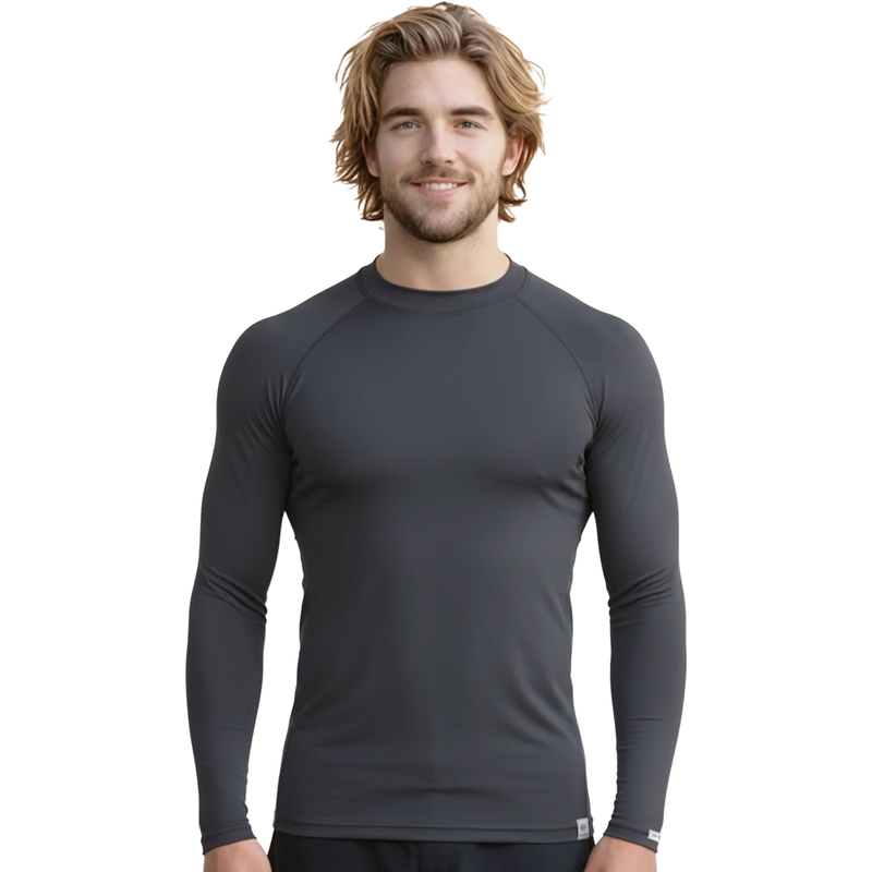 Thermoshirt nanosilver® Raglan antracietgrijs - lange mouw