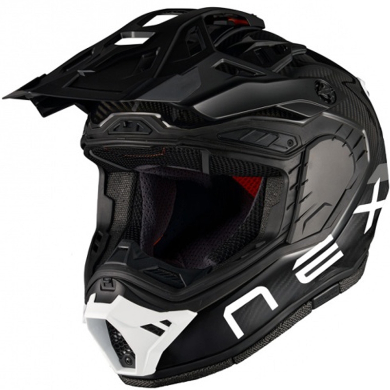 Enduro motorhelm Nexx X.Rally FIM Racing 2 Carbon zwart-wit