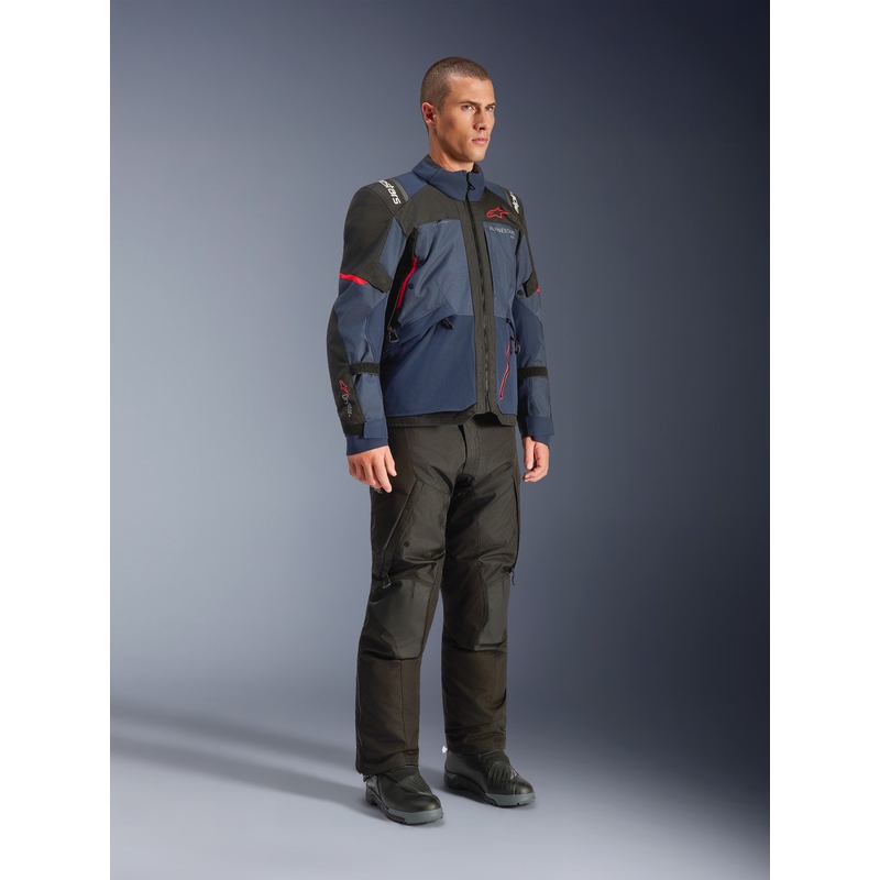 Alpinestars Andes V4 Drystar motorjas donkerblauw-blauw-zwart