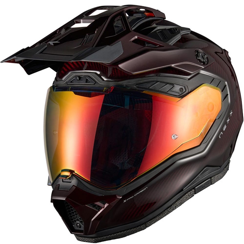 Enduro motorhelm Nexx X.Rally Namib Carbon rood