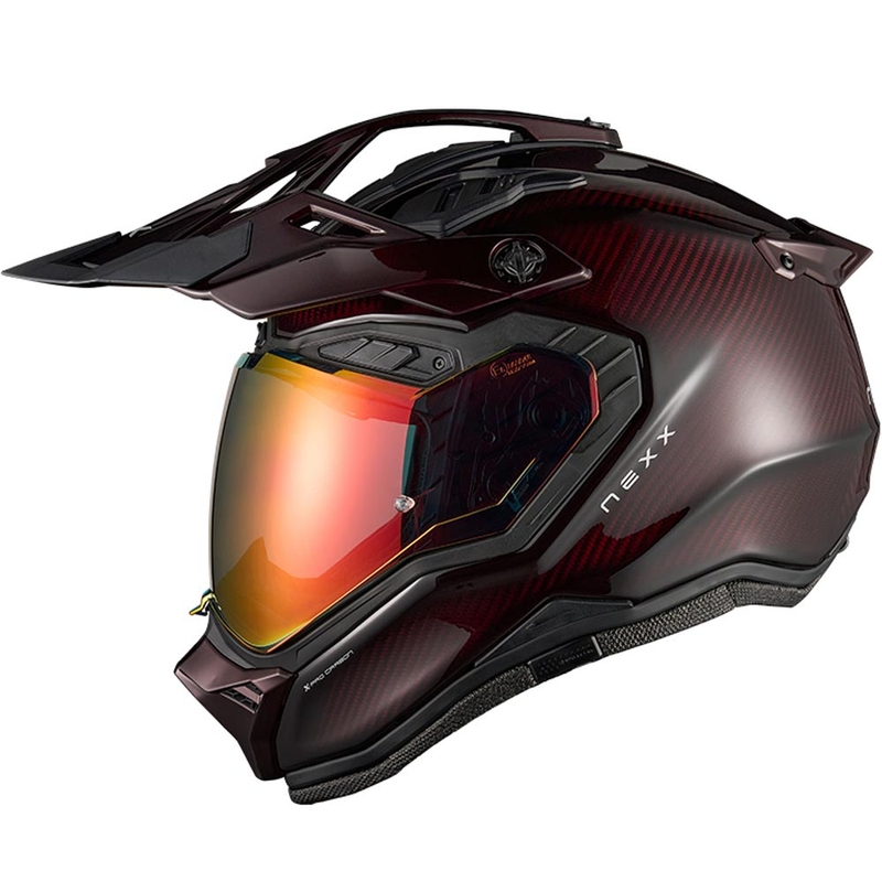 Enduro motorhelm Nexx X.Rally Namib Carbon rood
