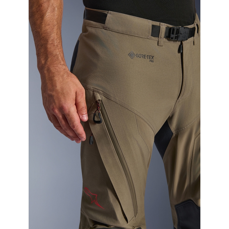 Alpinestar Nazca 3L Gore-Tex PRO motorbroek lichtbruin-zwart