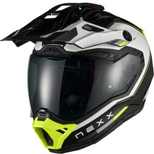 Enduro motorhelm Nexx X.Rally Raid wit-fluo geel