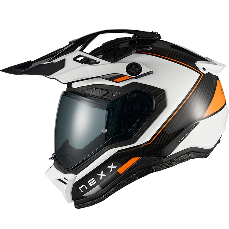 Enduro motorhelm Nexx X.Rally Raid wit-oranje