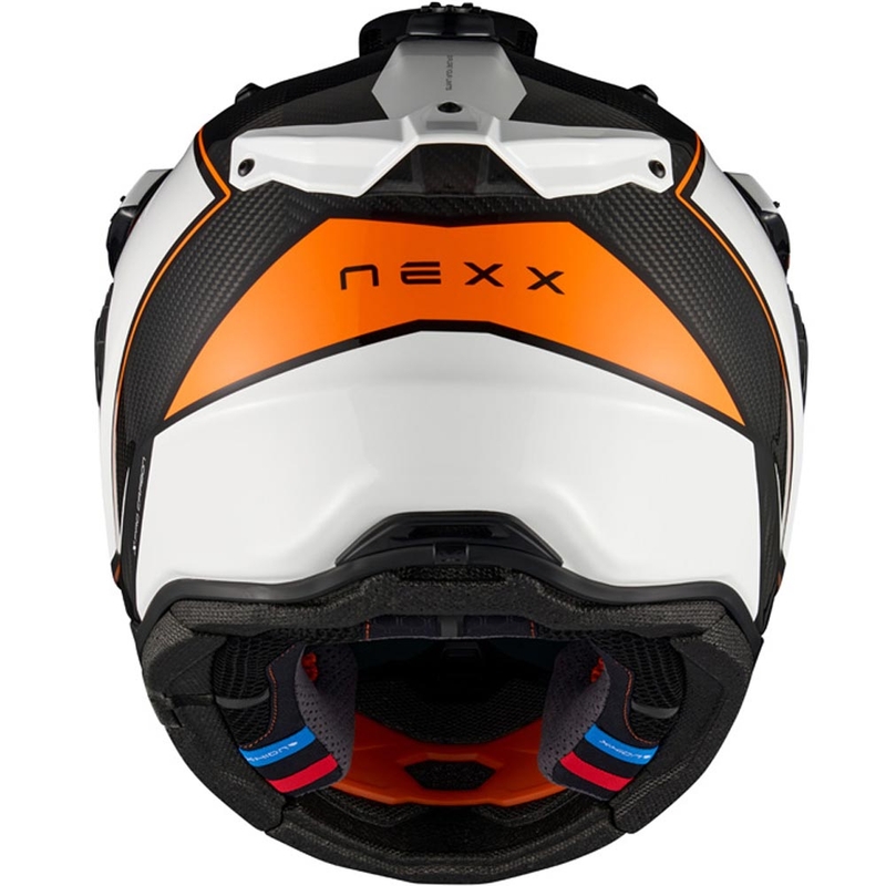 Enduro motorhelm Nexx X.Rally Raid wit-oranje