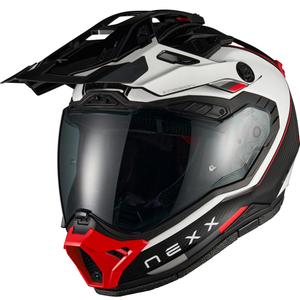 Enduro motorhelm Nexx X.Rally Raid wit-rood