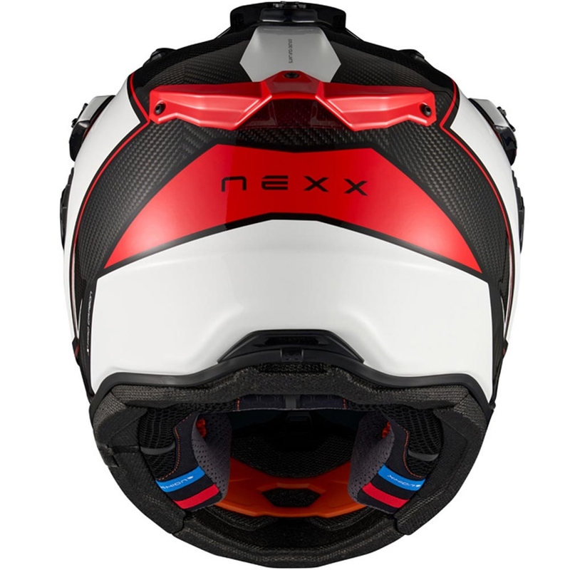 Enduro motorhelm Nexx X.Rally Raid wit-rood