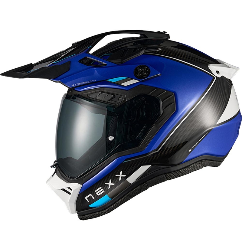 Enduro motorhelm Nexx X.Rally Raid blauw-wit
