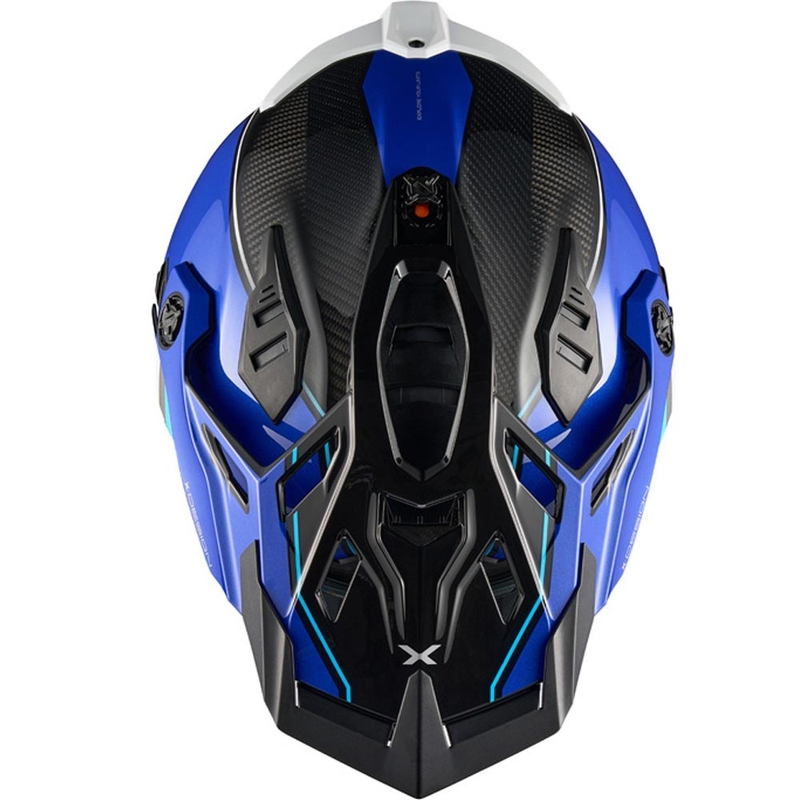 Enduro motorhelm Nexx X.Rally Raid blauw-wit