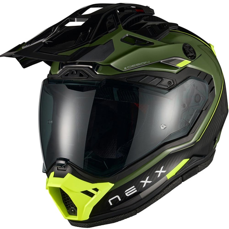 Enduro motorhelm Nexx X.Rally Raid groen-fluor geel