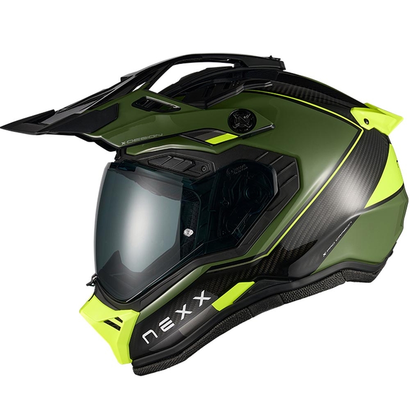 Enduro motorhelm Nexx X.Rally Raid groen-fluor geel