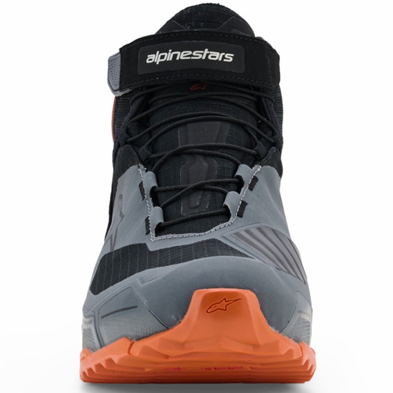 Alpinestars CR-X Drystar motorlaarzen zwart-donkergrijs-oranje
