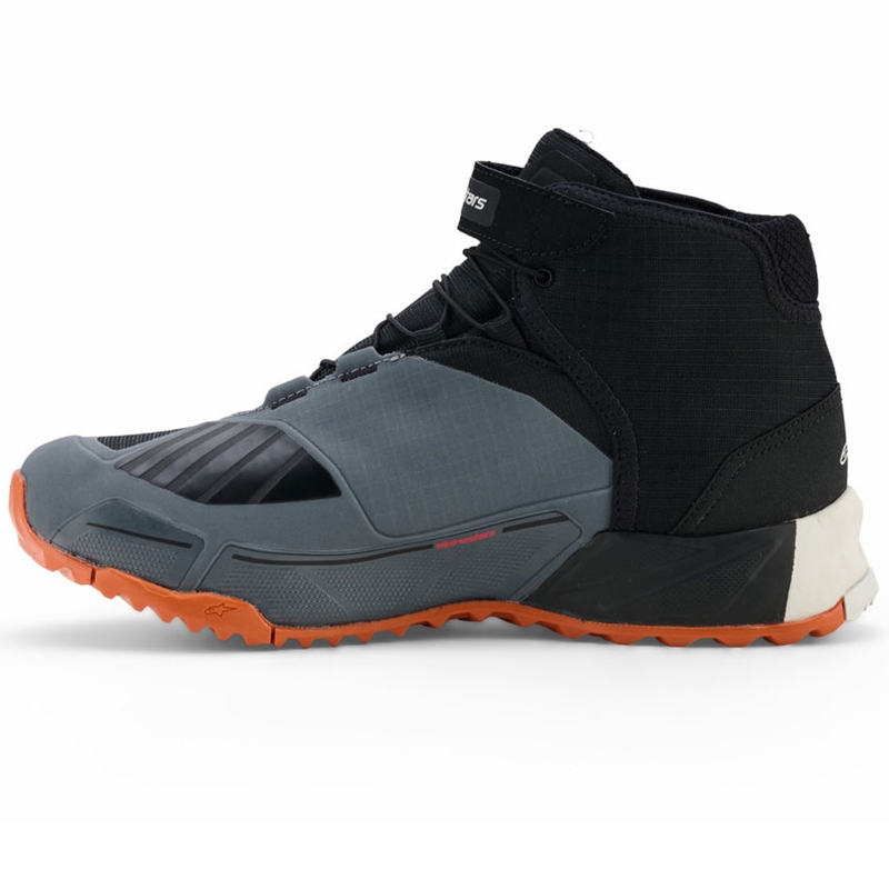 Alpinestars CR-X Drystar motorlaarzen zwart-donkergrijs-oranje