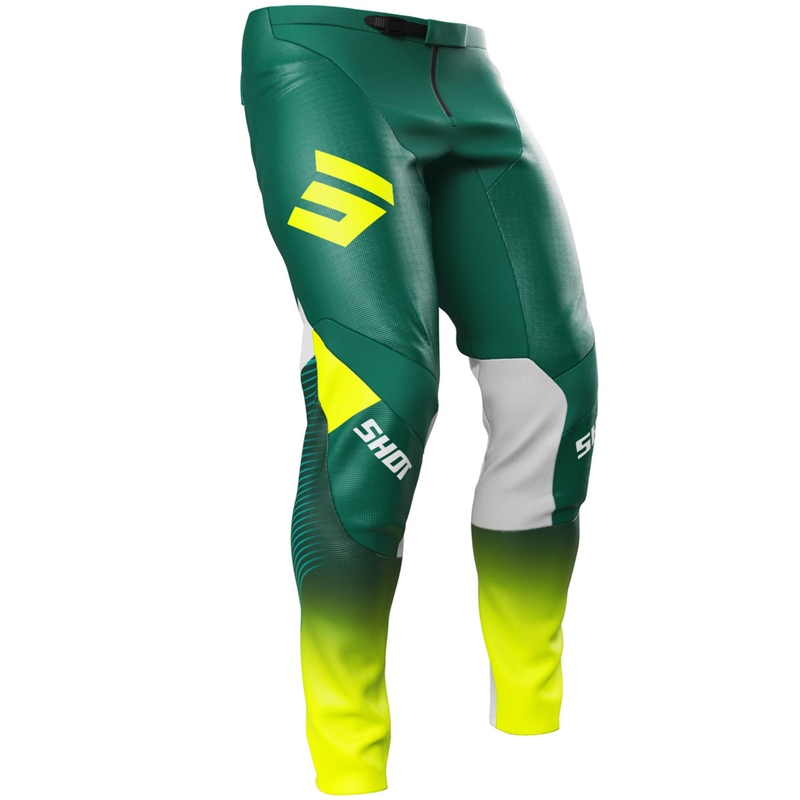 Shot Contact GP 26 Motocrossbroek Groen-Neongeel