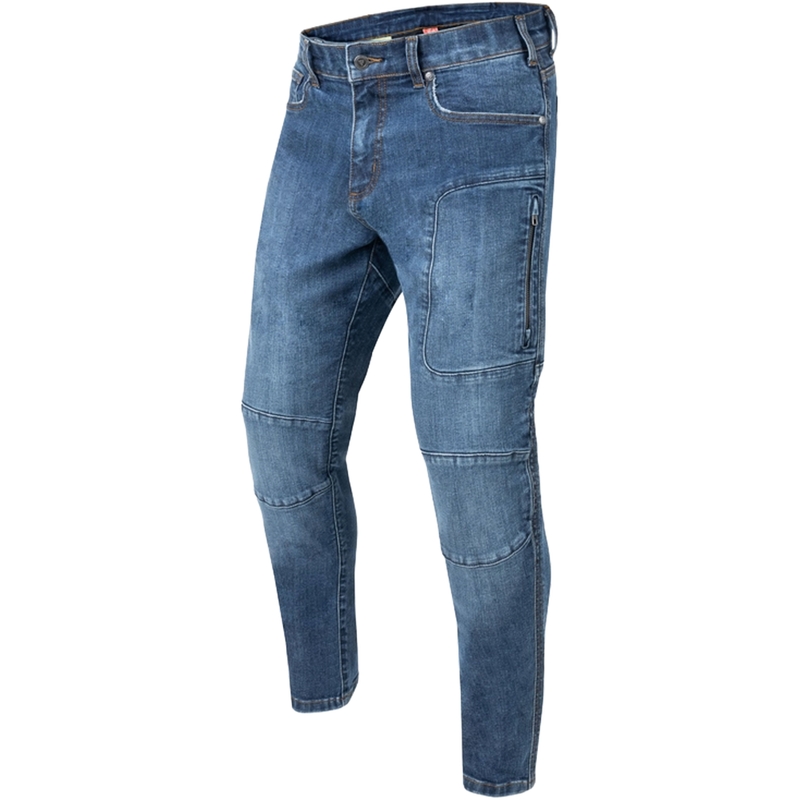 Rebelhorn Rage II motorjeans, gewassen blauw uitverkoop